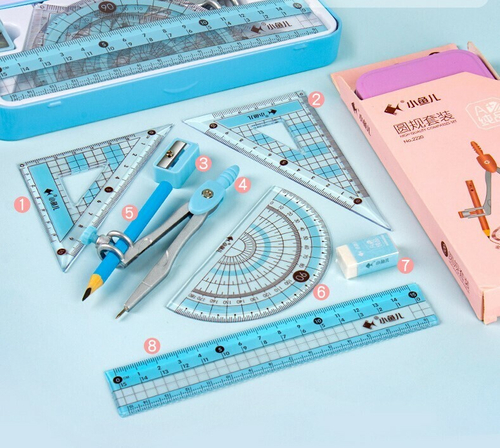 Канцелярский набор, голубой