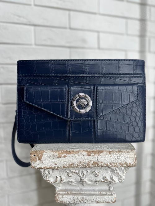 Барсетка Stefano Ricci из кожи крокодила