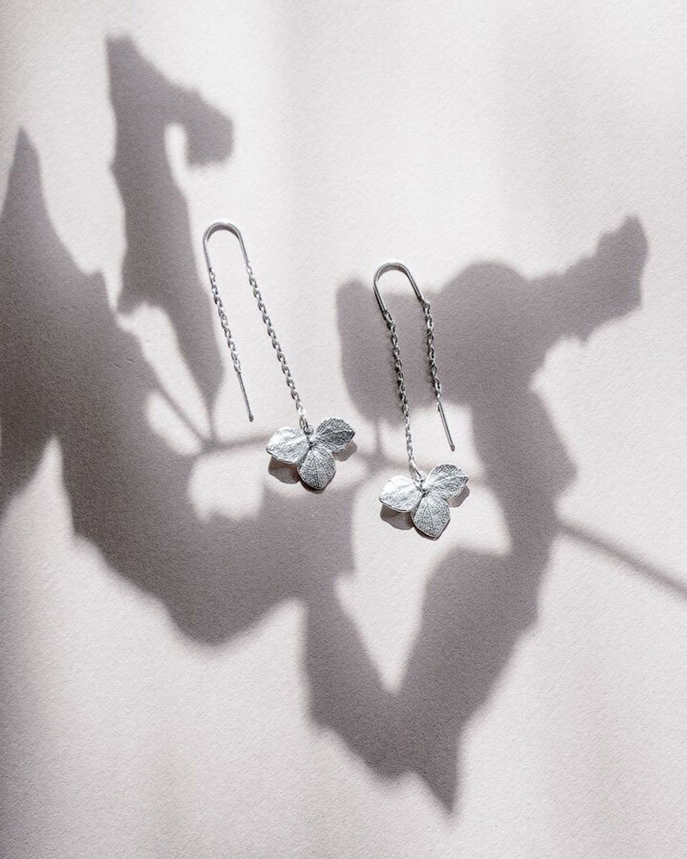 Серьги-протяжки Гортензия