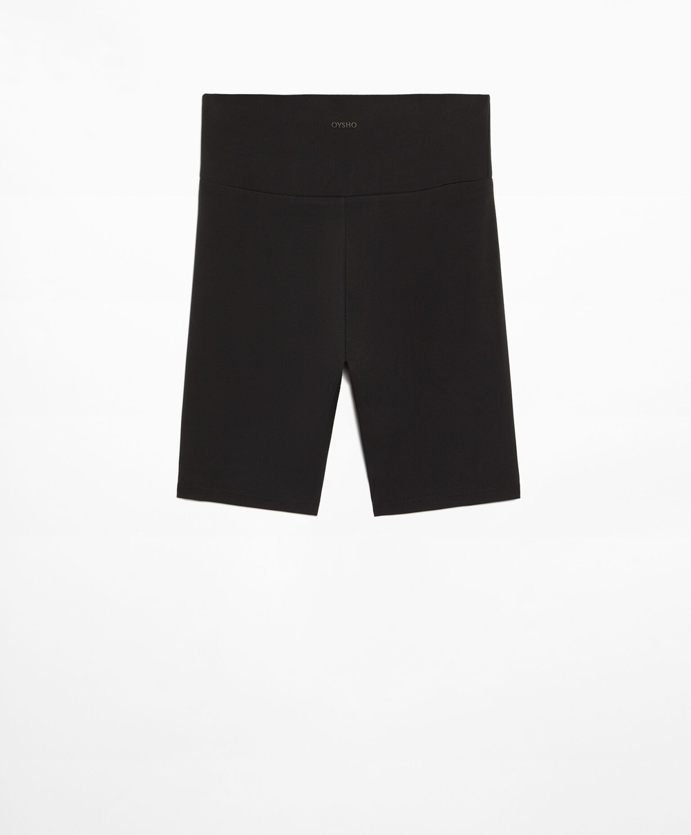 OYSHO Легинсы-велосипедки Comfortlux с высокой посадкой длиной 20 см, черный