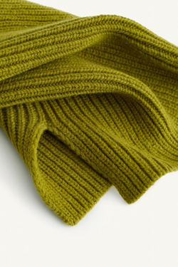 ZARA ВЯЗАНЫЙ СНУД, ОЛИВКОВО-ЗЕЛЕНЫЙ