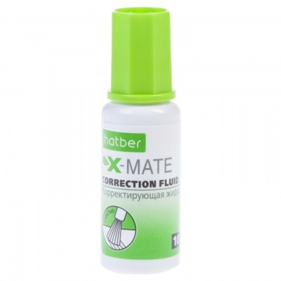 Корректирующая Жидкость Hatber X-Mate на химической основе 10ml с кисточкой