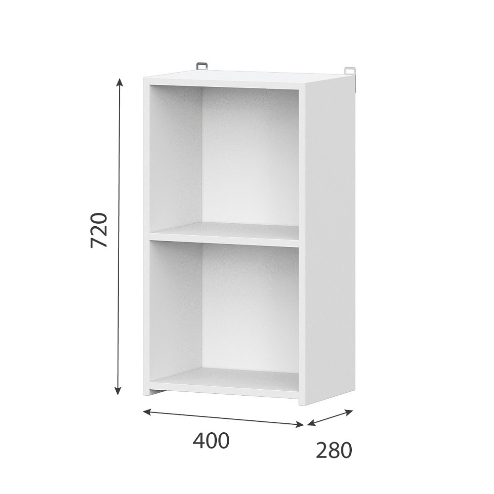 Шкаф открытый с полкой 0,4 м Одри 4в1