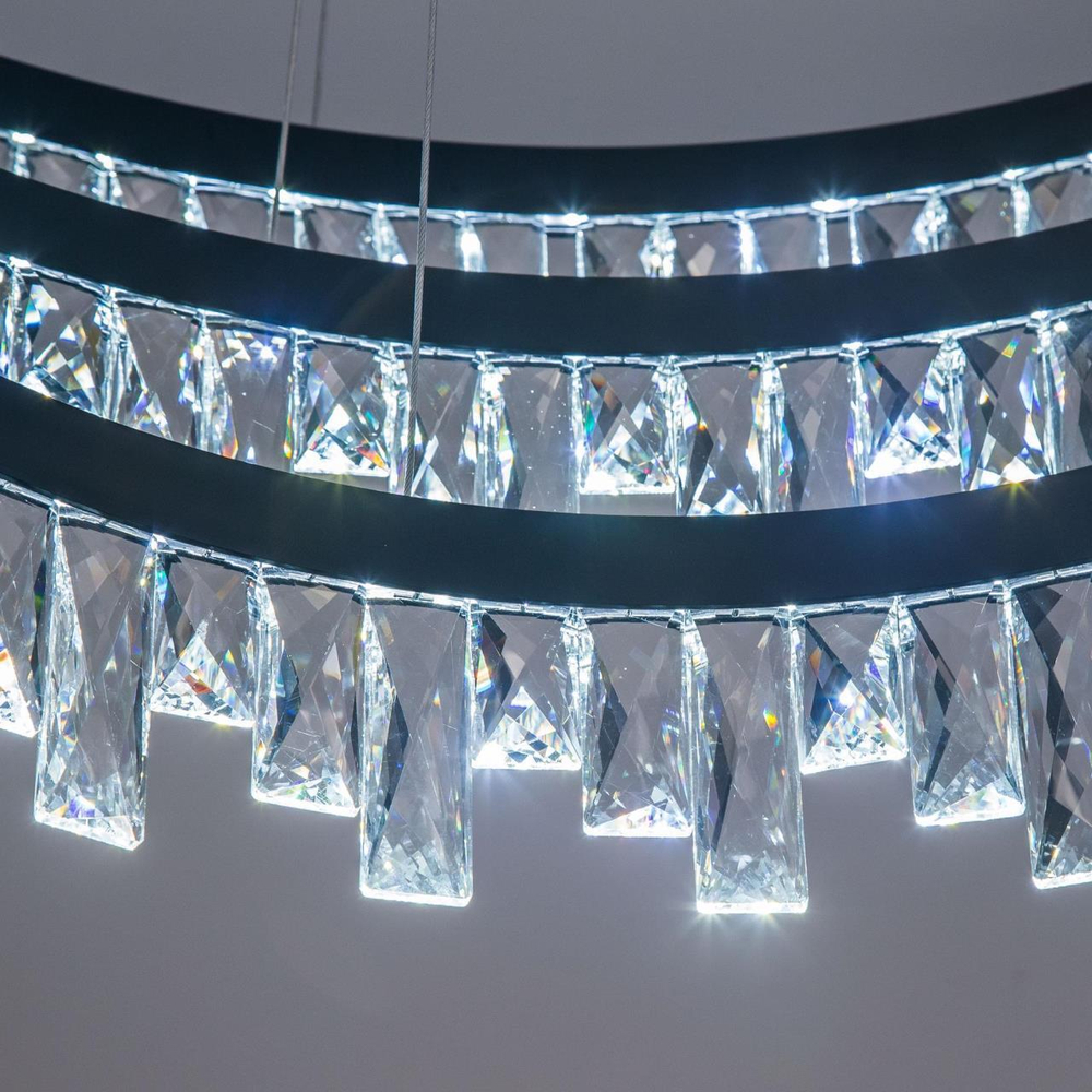 Подвесная светодиодная люстра Citilux Celeste Nero EL320P120.1