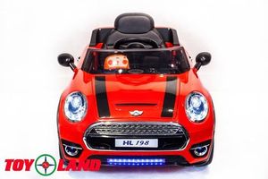 Детский электромобиль Toyland Mini Cooper красный фото №3