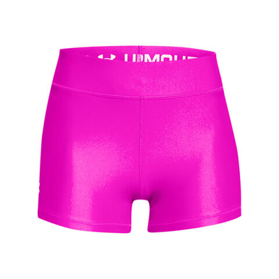 Женские теннисные шорты Under Armour Heatgear Mid Rise Ball Shorts Women - Pink, White