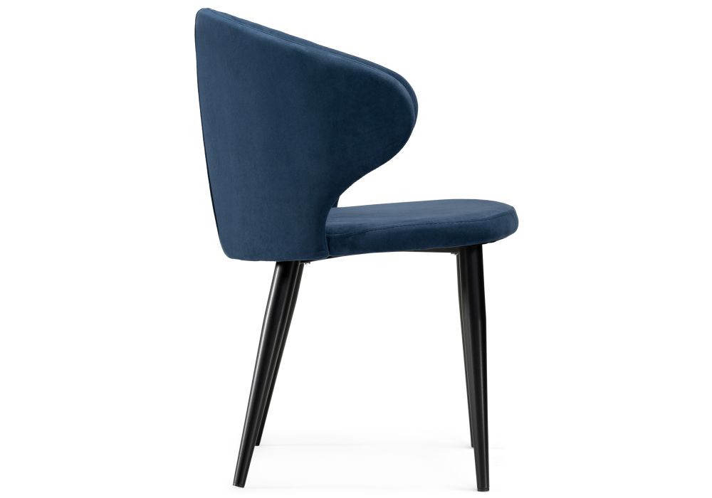 Стул на металлокаркасе Алсисар темно-синий / черный