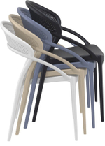 Кресло пластиковое Siesta Contract Sunset, белый