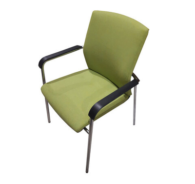 ON Стул на 4 опорах, база хром ЗЕЛЕНЫЙ