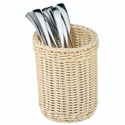 Емкость для столовых приборов;полипроп.;D=12,H=15см