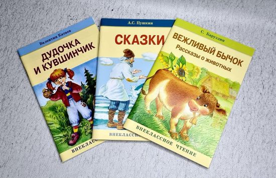 Набор книг по внеклассному чтению,3 шт.