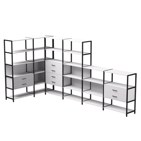 Набор стеллажных систем №18 Everprof EVO (ЭВО) 1635x3630x1840