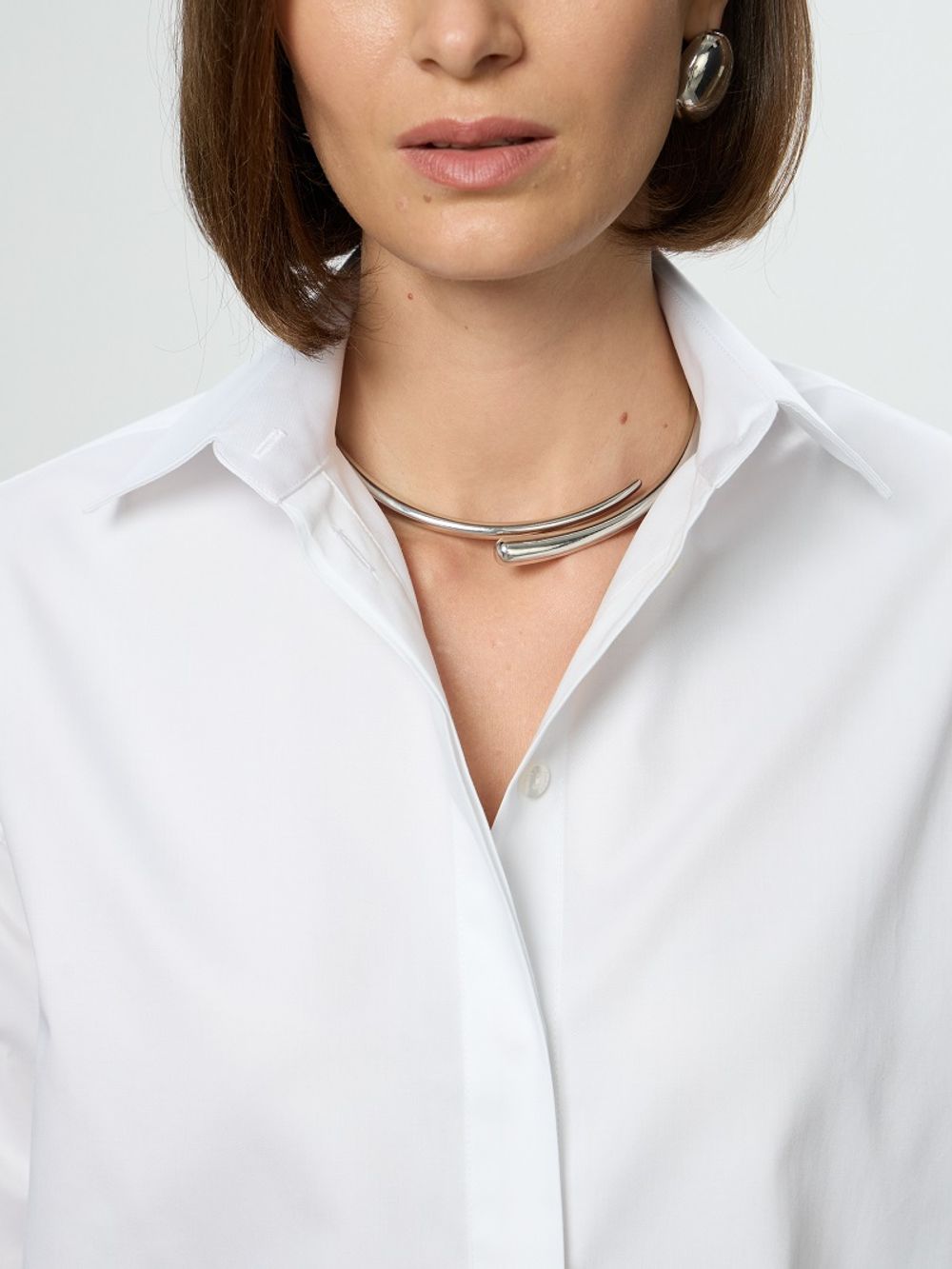 Рубашка Хельсинки белый хлопок