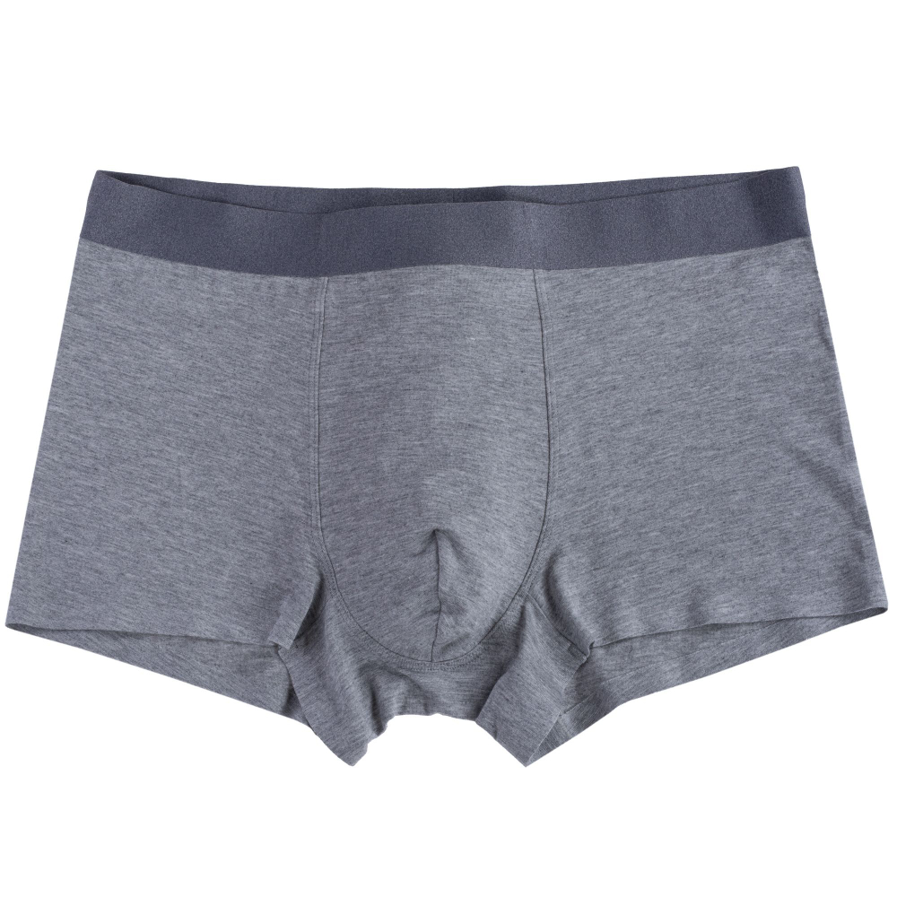 Классические боксеры из меланжевого полотна (Размер: XL) (Цвет: светло-серый)