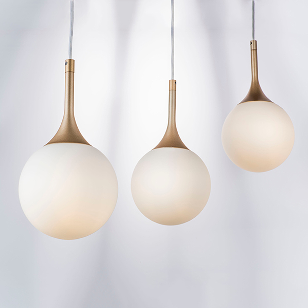 813013 Подвес GLOBO 1х40W E14 шампань/белый