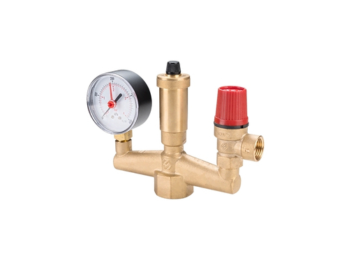 Группа безопасности котла MVI 1quot; с манометром, предохр. клапаном и автоматическим воздухоотводом