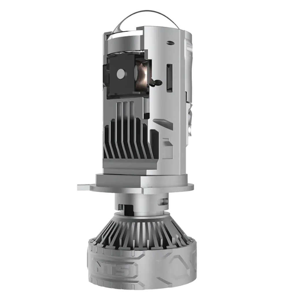 Автолампа LED  МИНИ Н 4 к-т (вентилятор) NTS ARIES LENS 120W 6300K 6500LM CANBUS 9-16V ARIES-H4-120W