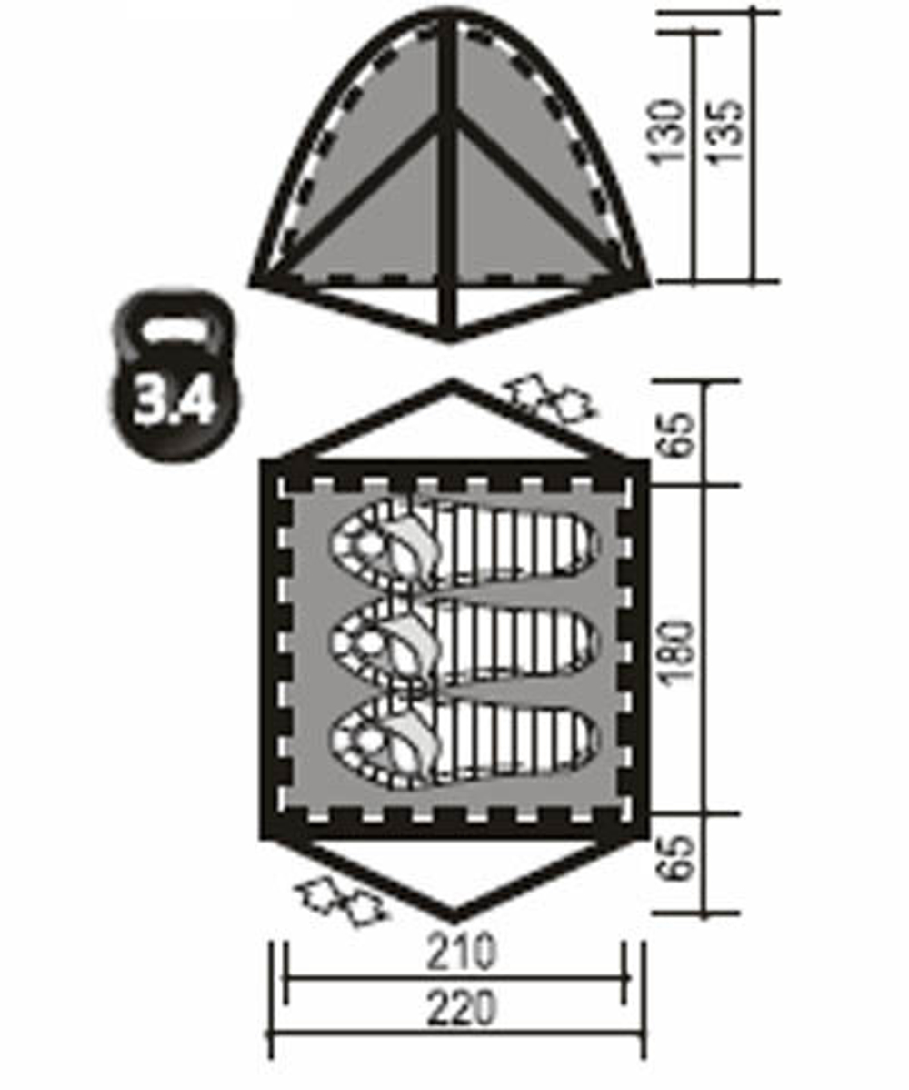 Палатка INDIANA LAGOS 3