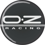 Наклейки  на колпаки D-6см - "OZ Racang" (объемная) голографическая (черный фон) (кт4шт) 07759