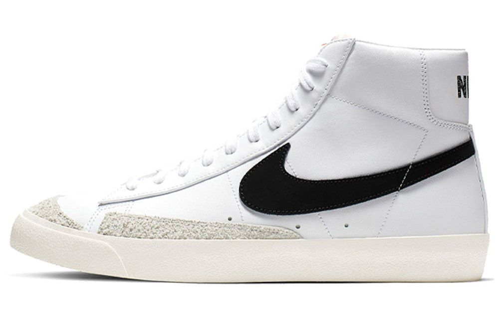 Nike Blazer 77 Vintage retro thick-soled increased mid-top sneakers for men and women the same style white and black