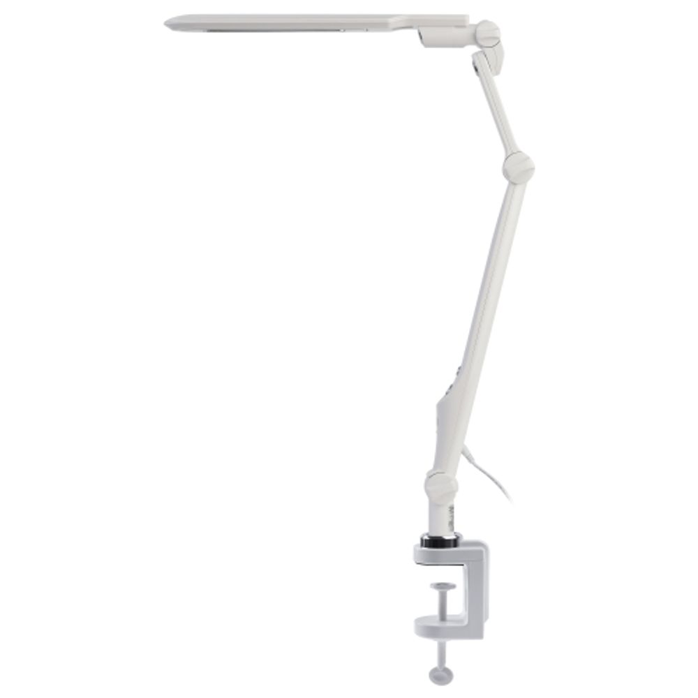 Настольный светильник ЭРА NLED-496-12W-W светодиодный на струбцине белый