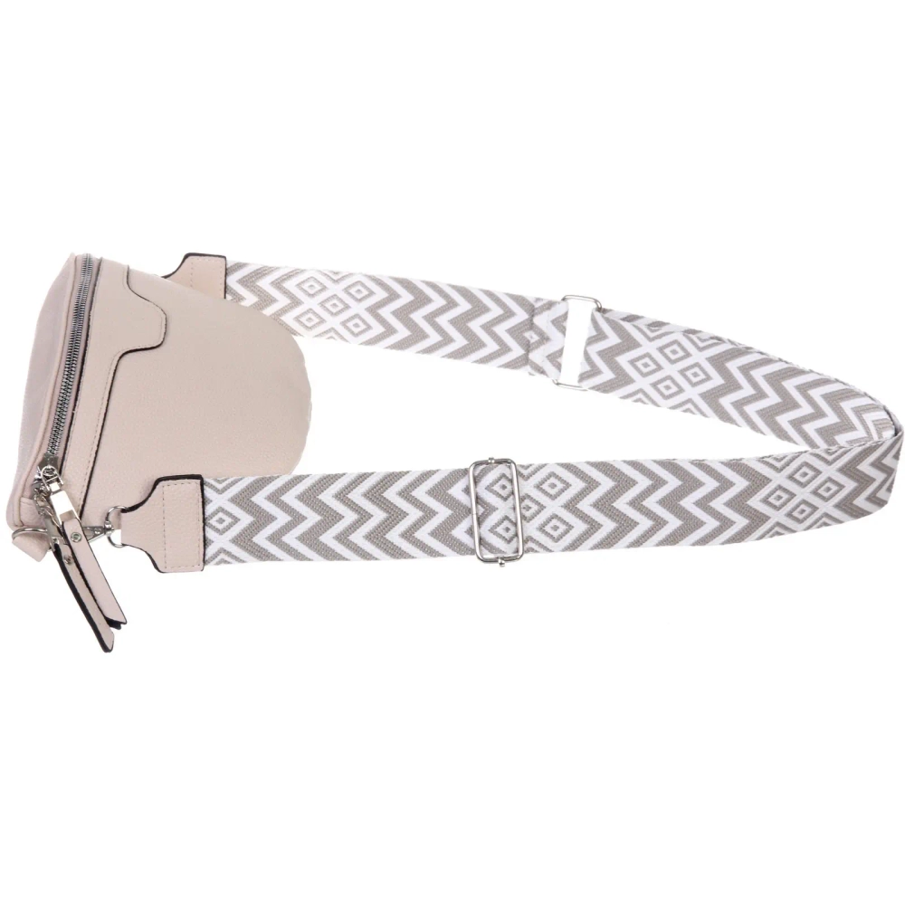 Сумка женская через плечо «ИМАНИ», цвет молочный, три кармана, 24*19*7*5см (лейбл Ultramarine)