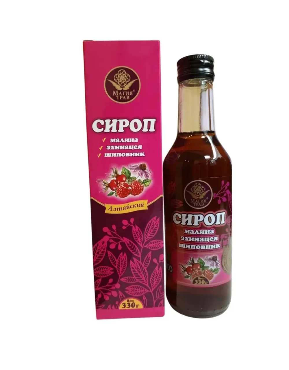 Сироп "Алтайский" Малина, эхинацея, шиповник. "МАГИЯ ТРАВ"