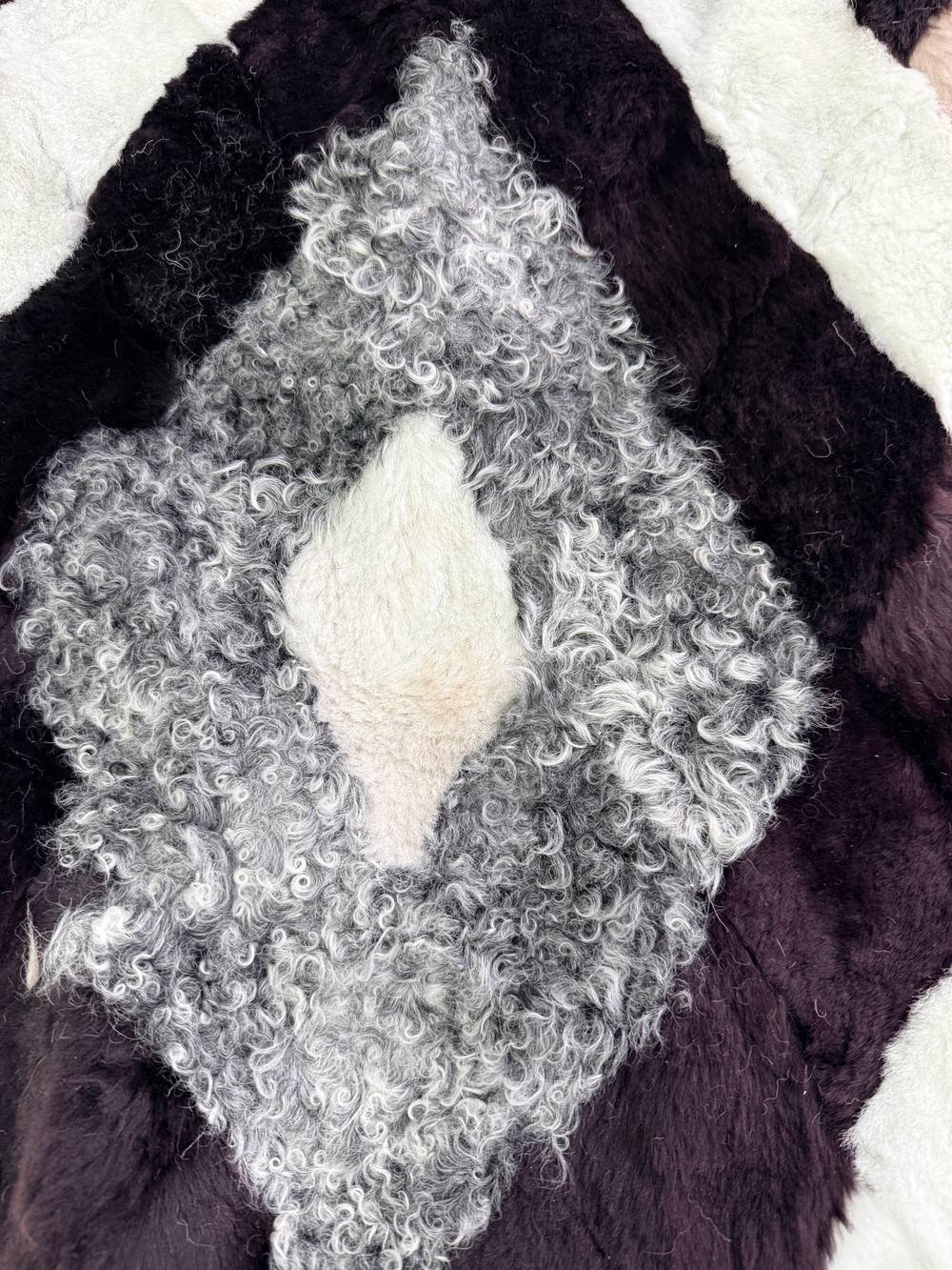 Покрывало меховое ковер из шкуры овчины