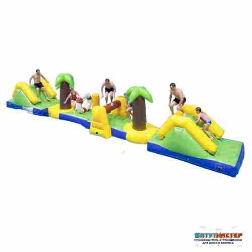 Коммерческий надувной аквапарк «Джунгли-мини» 11×2×2,5 м