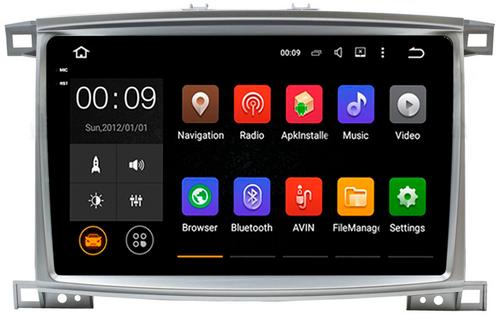 Магнитола для Toyota Land Cruiser 100, Lexus LX470 2002-2007 (экран климата снизу) - AIROC 2K RX-1123 Android 13, Быстрая, QLed+2K, CarPlay, SIM-слот