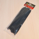 Хомут-стяжка 100шт 2,5*200мм черный, нейлон, "Милен"