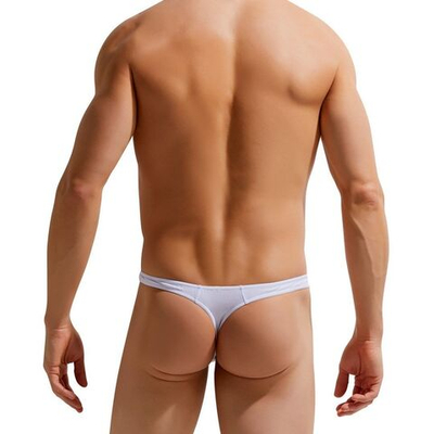 Мужские хлопковые трусы-тонги Modern Essentials Thong (Размер: S) (Цвет: белый)