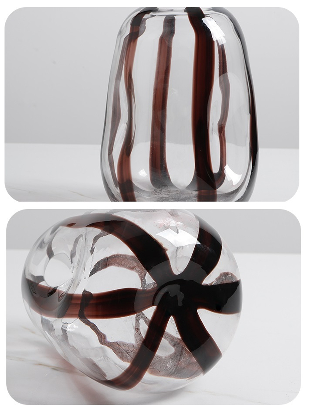 Ваза Black strip vase