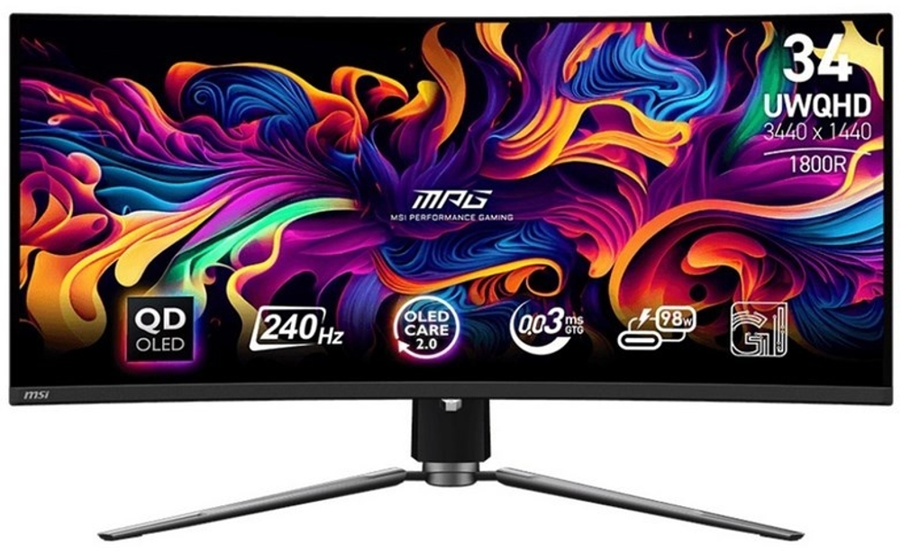 Монитор 34.18" MSI MPG341CQPX черный