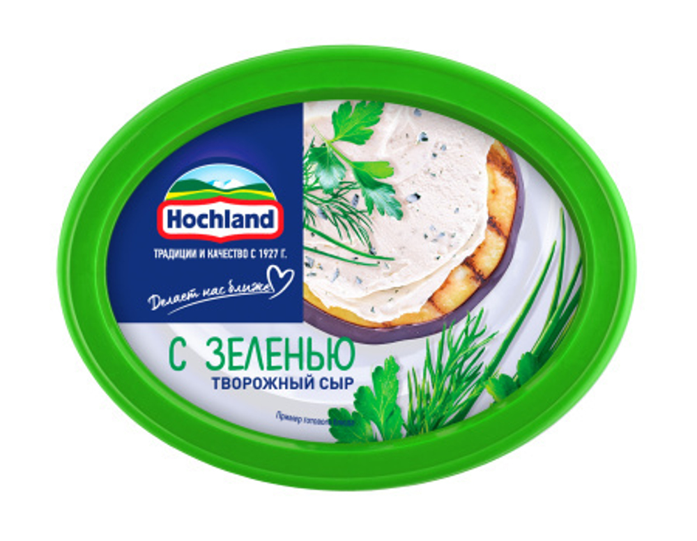 Творожный сыр Hochland с зеленью 60% (140 гр)