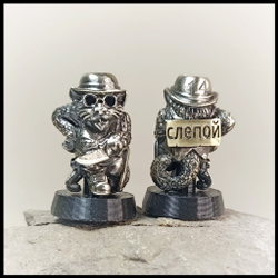 Темлячная бусина "Базилио" биметалл , лимитка