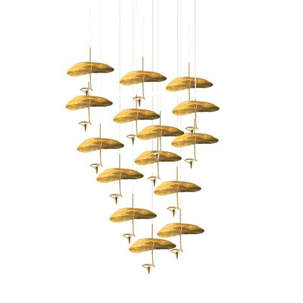 Pendant design lamp  Gold Moon (19) by Catellani & Smith