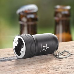 Фонарик брелок светодиодный АРМИЯ РОССИИ BB-601 для ключей карабин рефлектор открывашка на батарейках 0,5Вт алюминиевый | Армия России