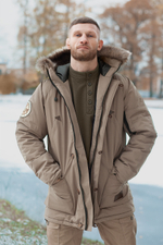 Куртка-Парка Варгградъ мужская тёмно-бежевая «Русколань»