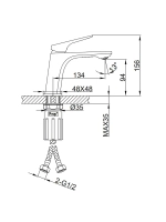 Смеситель для раковины FRAP F1087-9