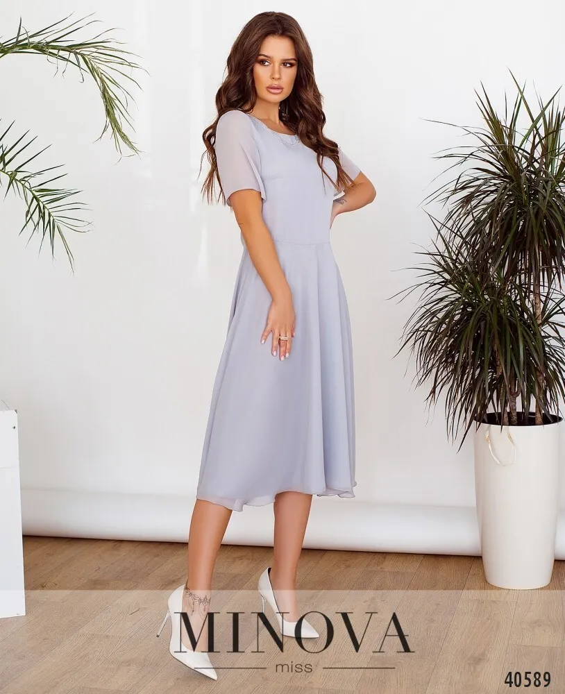 Платье 3148-серый Minova