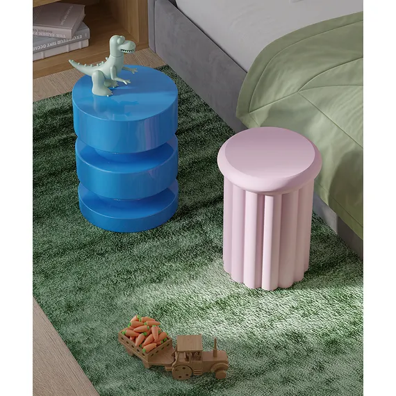 Столик приставной Vivlend, Ø34х46 см, сиреневый