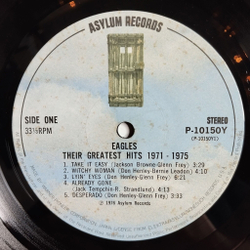Винтажная виниловая пластинка LP Eagles Their Greatest Hits 1971 1975 (Japan 1976) (Obi) Tequila Sunrise