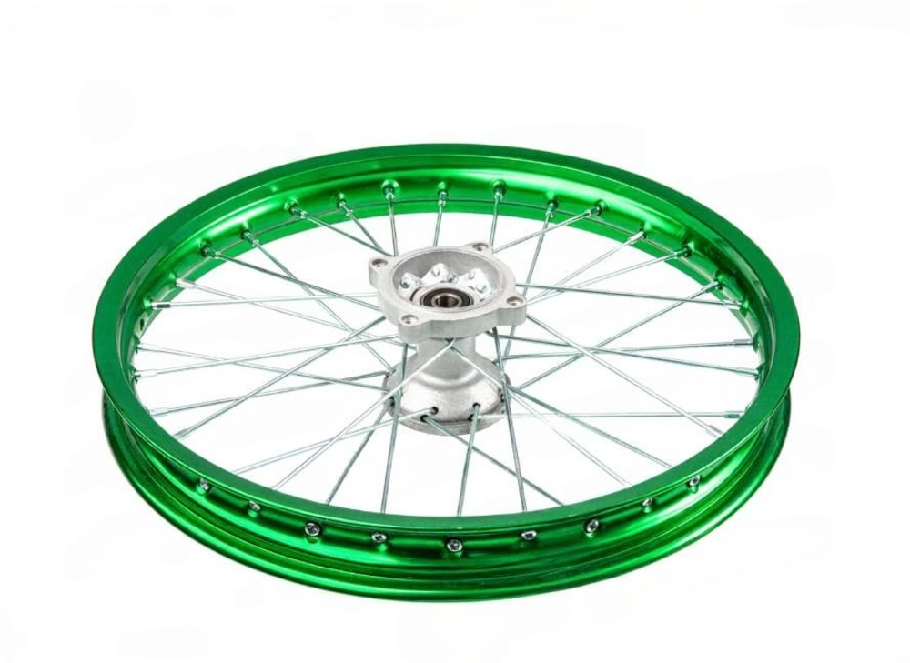 Обод передний 17" (1,60-R17 d=15mm) алюминий/зеленый