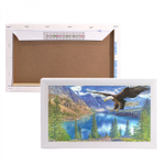 Алмазная мозаика Alingar, на подрамнике, с полным заполнением, (глянц), 20х30 см, 20 цветов, "Орел в горах"