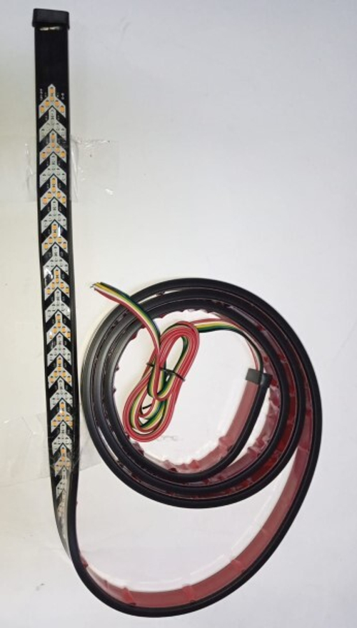 Фонарь габаритов красный светод. (лента 2м) 12-24V (Н.Новгород)