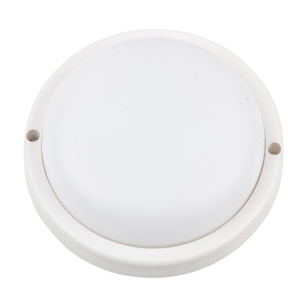 ULW-Q217 18W-6500К SENSOR IP65 WHITE Светильник светодиодный влагозащищенный. с микроволновым датчиком движения. Круг. Дневной свет 6500K. Диаметр 172 мм. Корпус белый. ТМ Volpe