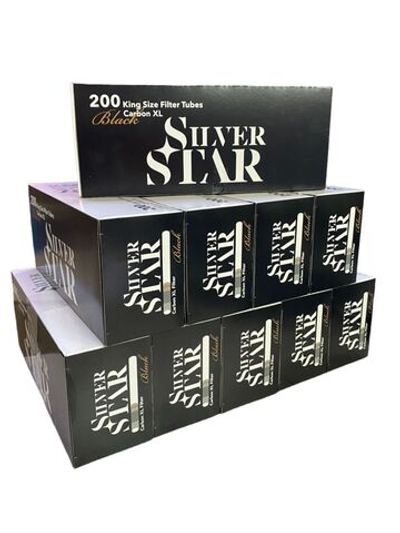 Гильзы для сигарет "Silver Star" Carbon Black Tipping XL 8.1/24мм 10х200шт (Комплект)