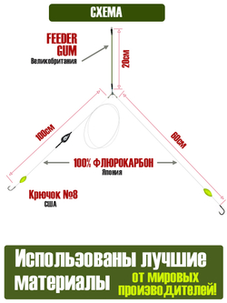 Монтаж Форелевый фидерный FEEDERGUM, 16г