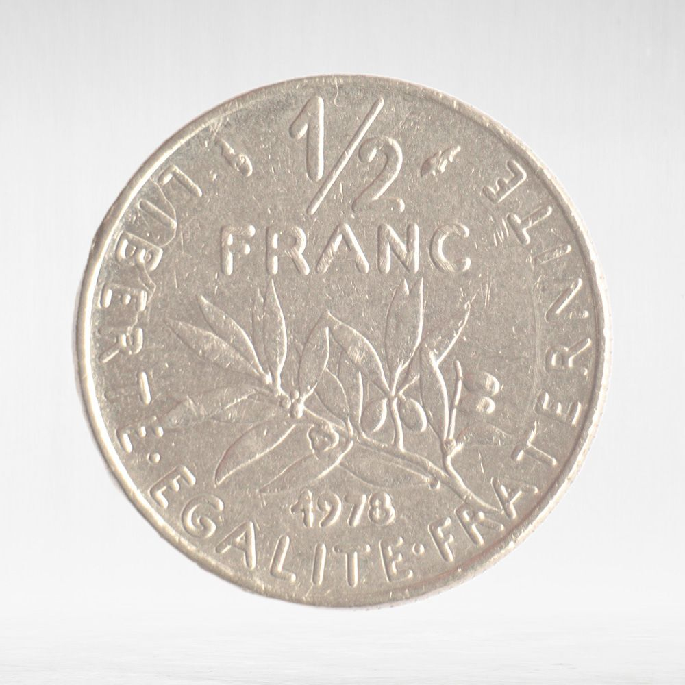 France, ½ Franc 1978 - Signature "O. Roty", VF